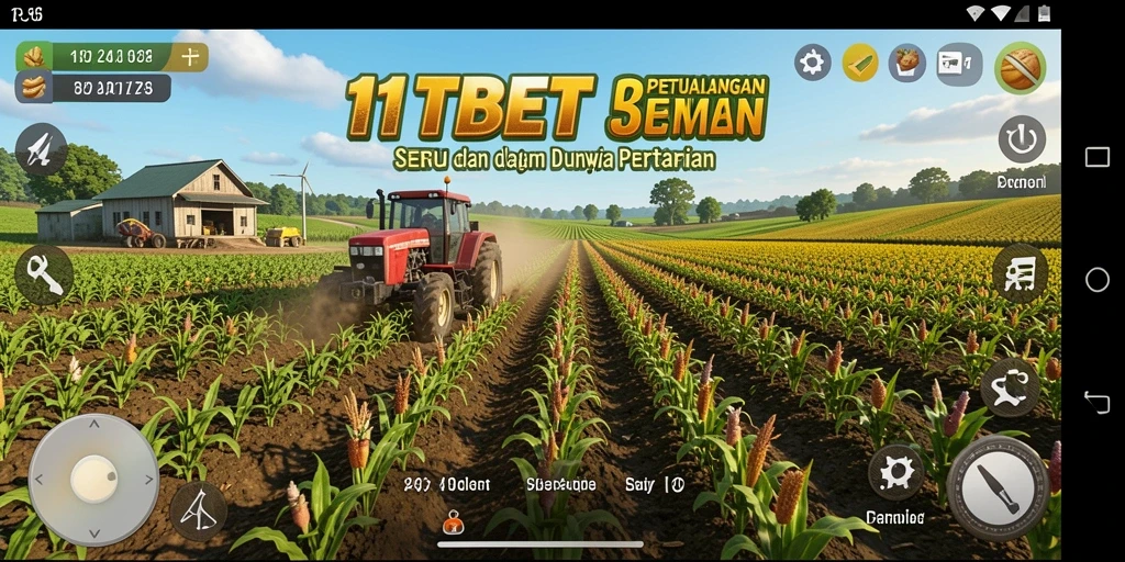 Screenshot gameplay 11TBET menampilkan aksi bertani yang seru dan interaktif.