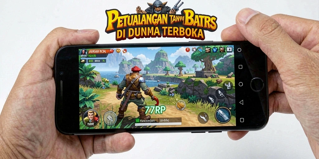 Tampilan gameplay Open World yang mendalam dari 77RP.