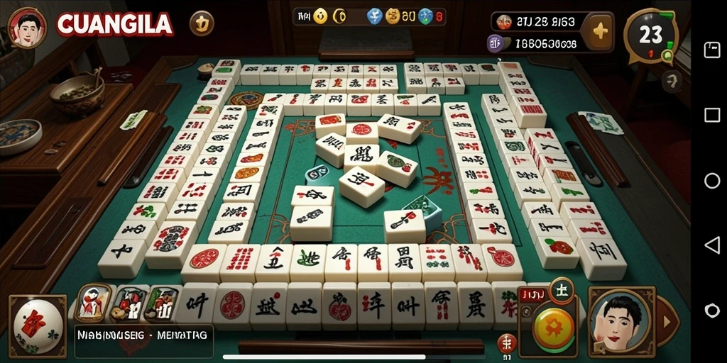 Screenshot gameplay CUANGILA dengan tantangan Mahjong yang menarik.