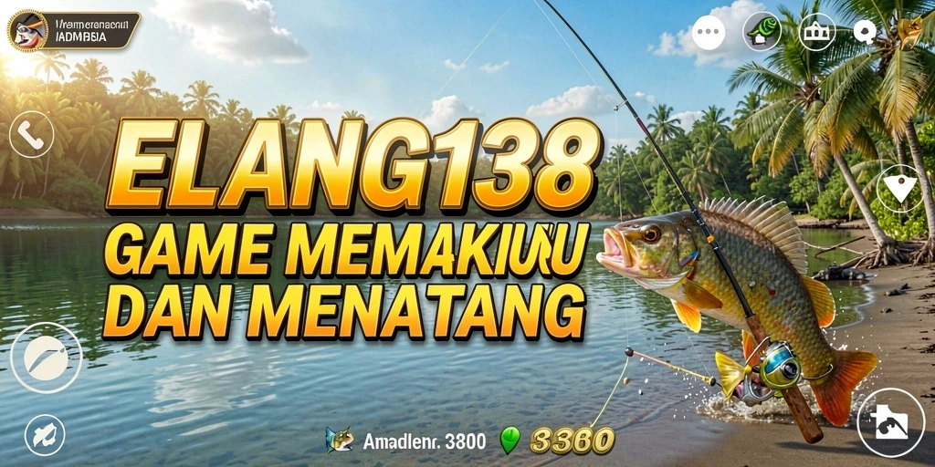 Screenshot gameplay ELANG138 menampilkan aksi memancing yang seru dan menantang.