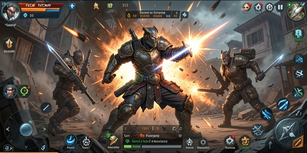 Screenshot gameplay FATCAI99 menampilkan pertarungan strategi yang seru.