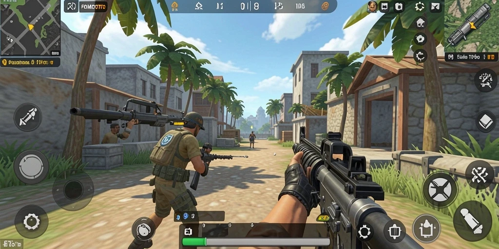Tampilan menarik dari gameplay FOMOTOTO yang penuh aksi.