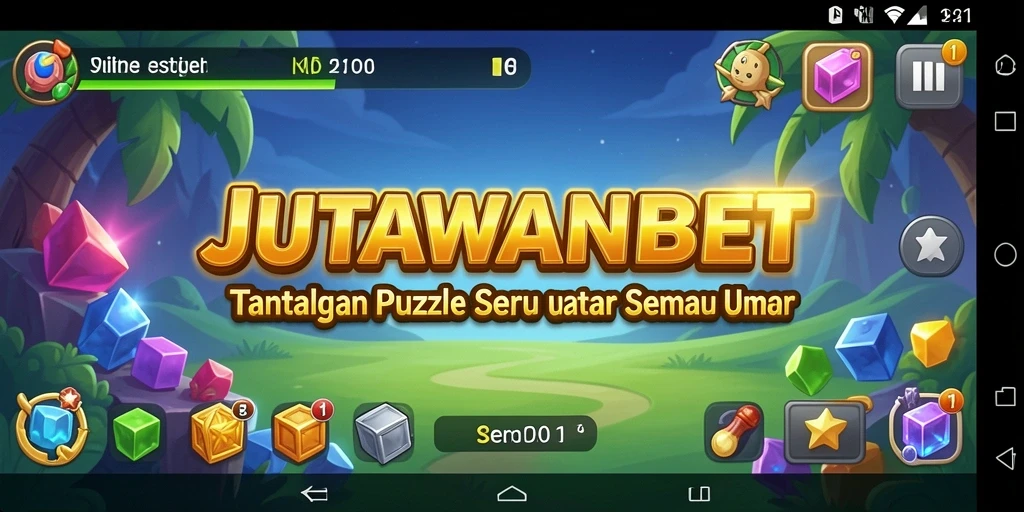 Tampilan gameplay seru dari game Puzzle JUTAWANBET.