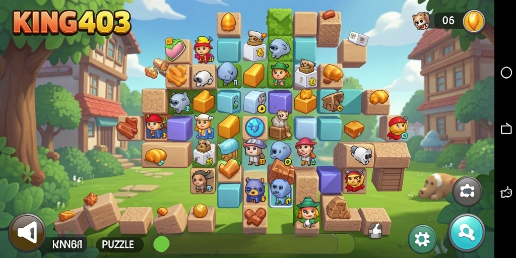 Tangkapan layar gameplay KING403 yang menunjukkan teka-teki menantang.