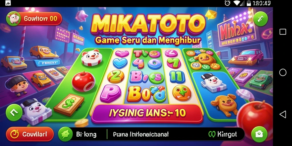 Tampilan gameplay Bingo yang seru di MIKATOTO.