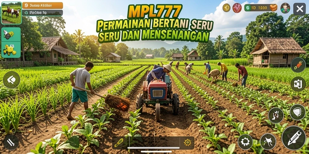 Tampilan menarik gameplay bertani di MPL777 yang seru dan interaktif.