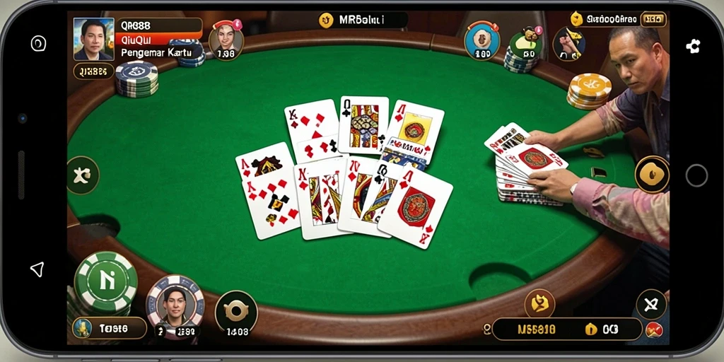 Screenshot gameplay QiuQiu MR888 yang mendebarkan.