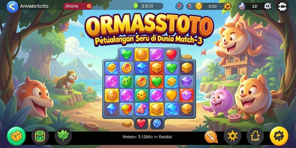 Tampilan gameplay seru dan penuh warna di ORMASSTOTO.