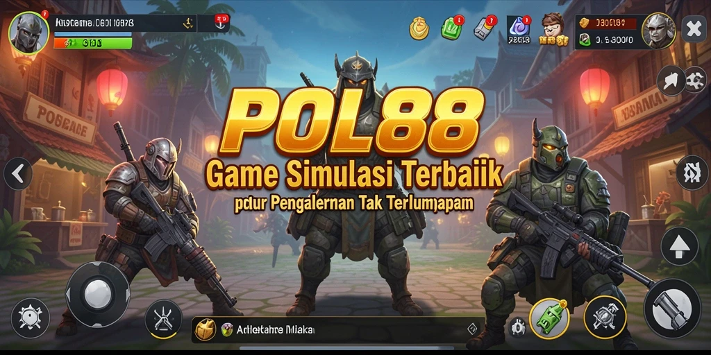 Tampilan gameplay <strong>POL88</strong> yang realistis dan interaktif saat bermain simulasi.