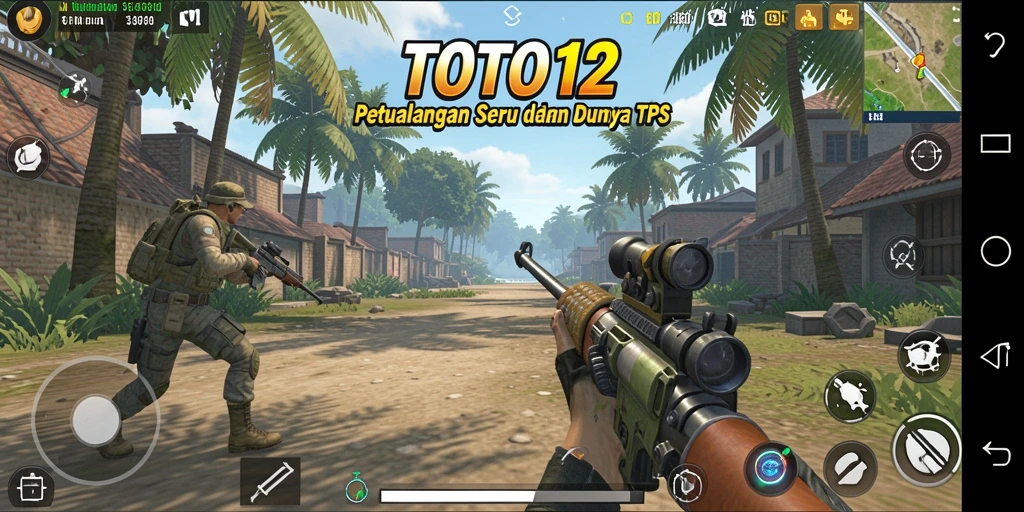 Screenshot TOTO12 menampilkan aksi gameplay TPS yang mendebarkan.